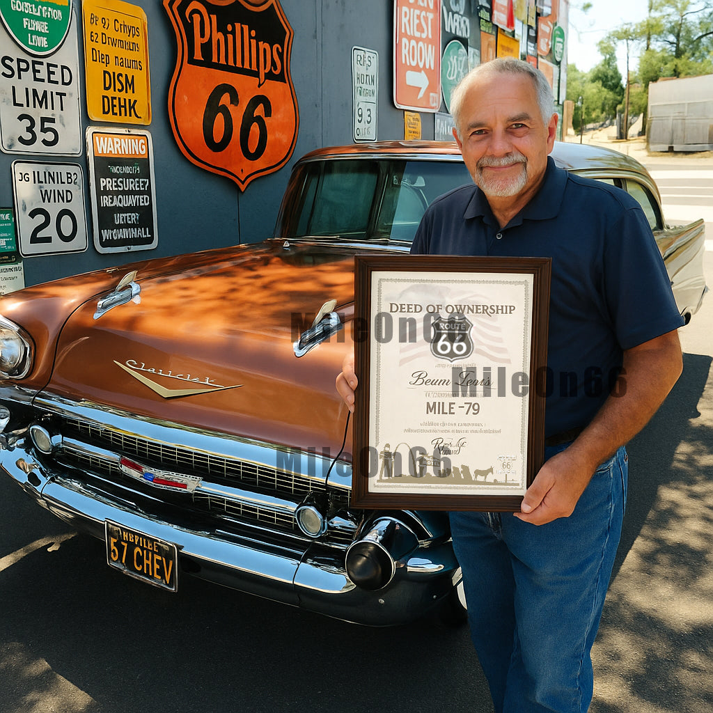 Own Mile #734 on Route 66 - Missouri Urban Edition (St. Louis Nightlight)