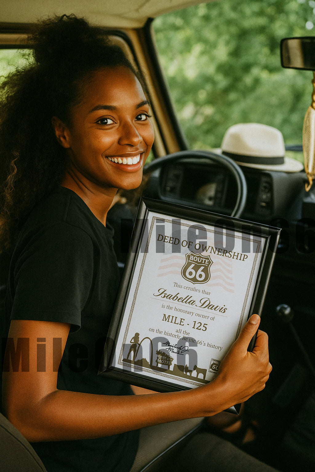 Own Mile #1435 on Route 66 - Eastern New Mexico Neon Nights Edition